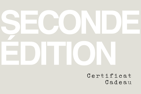 Seconde Édition certificat cadeau — Seconde Édition Montréal 1